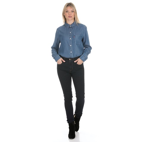 LEVI'S-Γυναικείο jean παντελόνι LEVI'S HIGH RISE SKINNY LONE WOLF μπλε