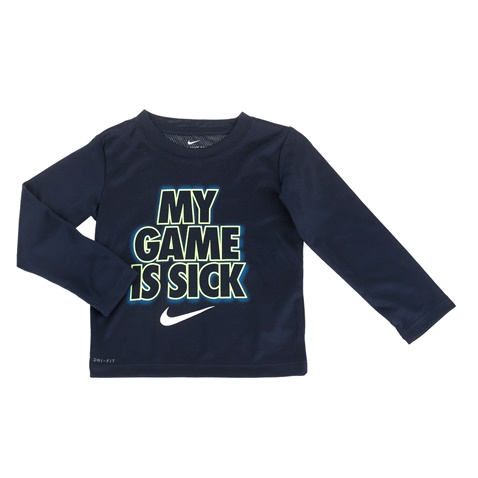 NIKE -Αγορίστικη μακρυμάνικη μπλούζα NIKE KIDS MY GAME IS SICK DF LS μπλε