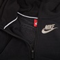 NIKE-Κοριτσίστικη ζακέτα NIKE NSW MDRN HOODIE FZ μαύρη