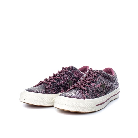 CONVERSE-Unisex sneakers CONVERSE One Star κόκκινα-μαύρα