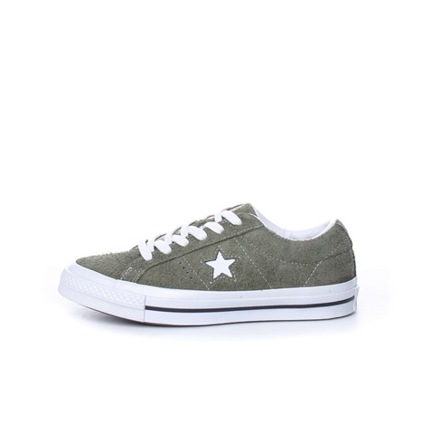 CONVERSE-Παιδικά σουέντ sneakers Converse ONE STAR χακί