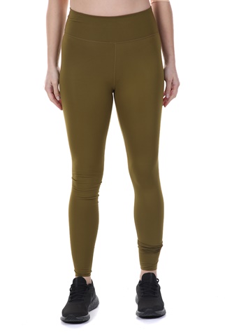 NIKE-Γυναικείο αθλητικό κολάν NIKE ONE LUXE MR TIGHT χακί