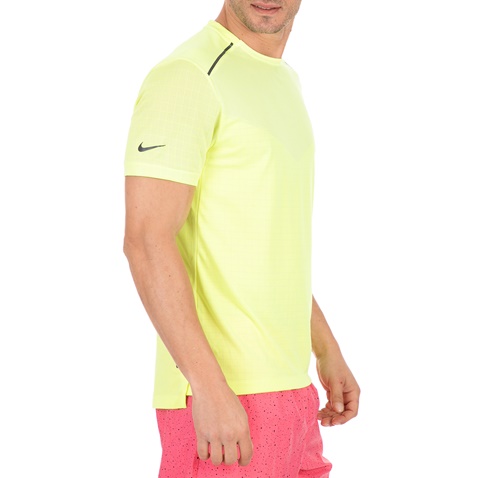 NIKE-Ανδρικό t-shirt Nike Running κίτρινο