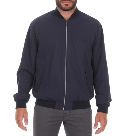 CK-Ανδρικό bomber jacket CK μπλε