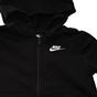 NIKE-Παιδική φούτερ ζακέτα Nike NSW HOODIE FZ CLUB μαύρη