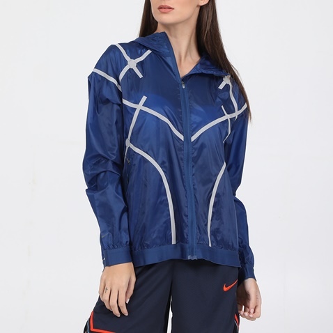 NIKE-Γυναικείο αντιανεμικό jacket NIKE CITY RDY JKT HD μπλε