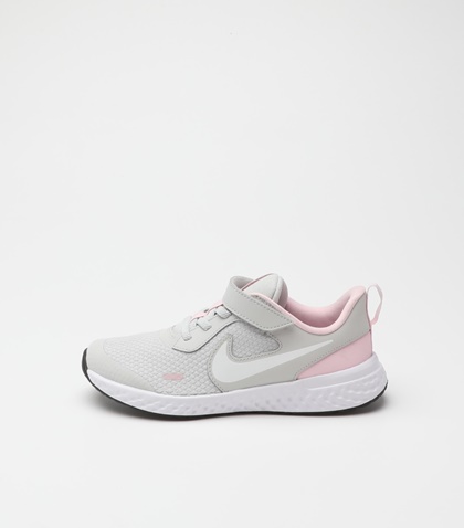 NIKE-Παιδικά αθλητικά παπούτσια NIKE BQ5672 REVOLUTION 5 (PSV) γκρι ροζ