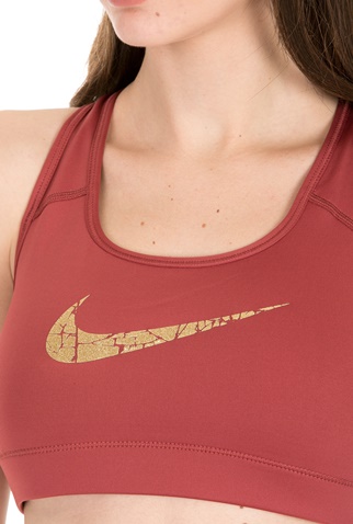 NIKE-Γυναικείο αθλητικό μπουστάκι NIKE VCTRY COMP BRA MTLLC GRX κόκκινο