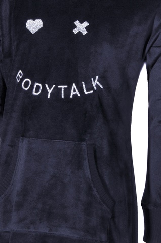 BODYTALK-Παιδικό βελουτέ φόρεμα BODYTALK 1182-709501 μπλε