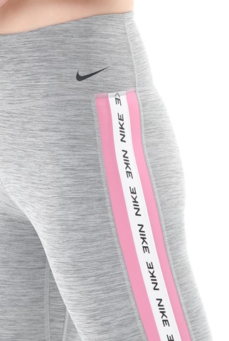 NIKE-Γυναικείο κολάν NIKE ONE TGHT CROP NOVELTY γκρι ροζ