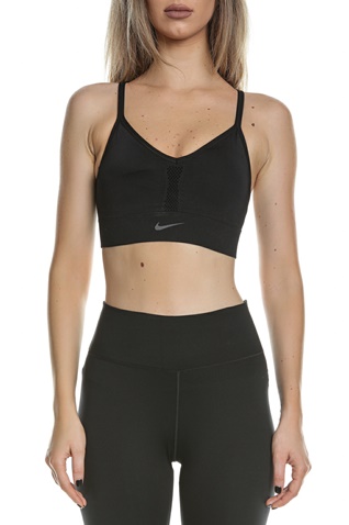 NIKE-Γυναικείο μπουστάκι NIKE INDY SEAMLESS BRA μαύρο