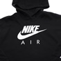 NIKE-Παιδική cropped φούτερ NIKE AIR NSW NIKE AIR CROP HOODIE μαύρη