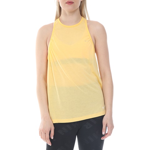 NIKE-Γυναικείο top NIKE TANK ICN CLSH BST κίτρινο