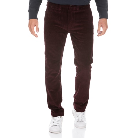 LEVI'S-Ανδρικό παντελόνι LEVI'S TRUE CHINO MULLED WINE 8W μπορντό