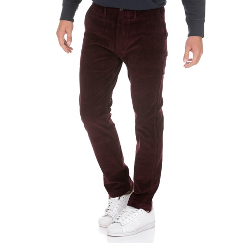 LEVI'S-Ανδρικό παντελόνι LEVI'S TRUE CHINO MULLED WINE 8W μπορντό