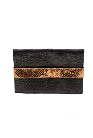 GLAMAZONS-Γυναικεία τσάντα clutch GLAMAZONS ASIA μαύρη