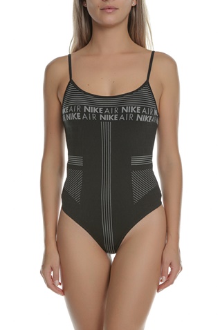 NIKE-Γυναικείο αθλητικό κορμάκι NIKE NSW AIR BODYSUIT SMLS μαύρο λευκό