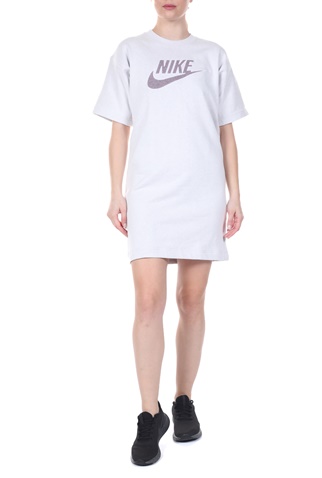 NIKE-Γυναικείο mini φόρεμα NIKE NSW DRESS FT M2Z γκρι