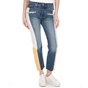 LEVI'S-Γυναικείο cropped jean παντελόνι LEVI'S MOTO 501 SHOW TEETH μπλε λευκό