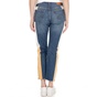 LEVI'S-Γυναικείο cropped jean παντελόνι LEVI'S MOTO 501 SHOW TEETH μπλε λευκό