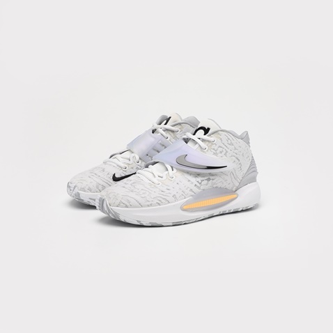 NIKE-Unisex παπούτσια basketball NIKE KD14  CW3935 KD14 λευκά ασημί