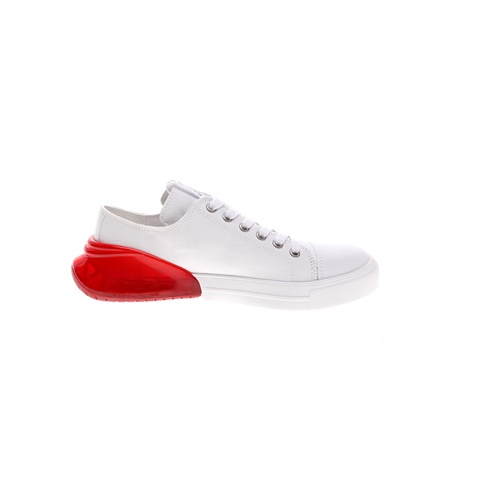 CALVIN KLEIN JEANS-Γυναικεία sneakers CALVIN KLEIN JEANS MYRTIE λευκά κόκκινα