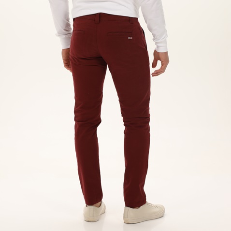 TOMMY HILFIGER-Ανδρικό chino παντελόνι TOMMY HILFIGER DM0DM10071 μπορντό