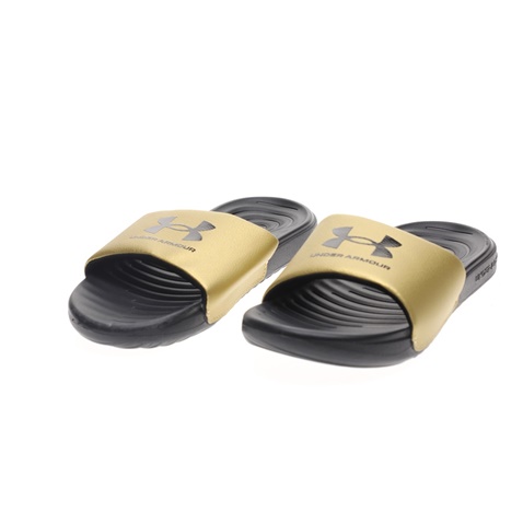 UNDER ARMOUR-Γυναικεία slides UNDER ARMOUR W Ansa Fix SL χρυσά μαύρα