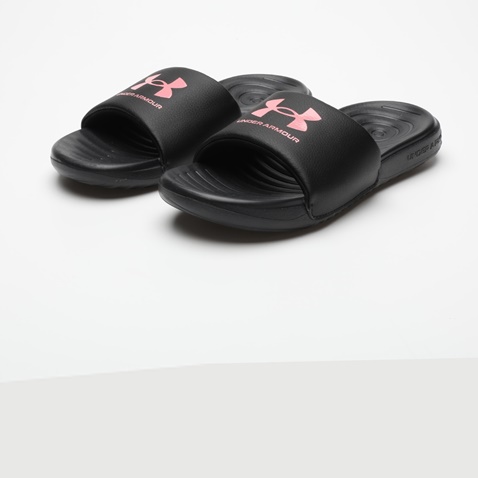 UNDER ARMOUR-Γυναικεία slides UNDER ARMOUR 3023772 UA W Ansa Fix SL μαύρα ροζ