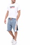 TOMMY HILFIGER-Ανδρική jean βερμούδα TOMMY HILFIGER LOOSE ELASTICTD BB μπλε