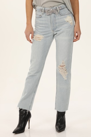 GUESS-Γυναικείο jean παντελόνι GUESS LINCOLN ROAD RG DENIM μπλε ανοιχτό