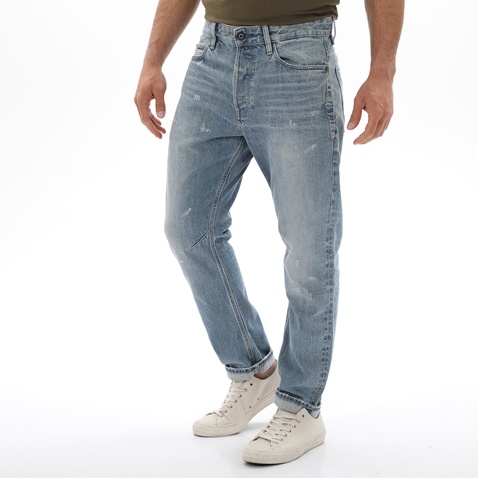 G-STAR RAW-Ανδρικό jean παντελόνι G-STAR RAW D20005.B988 A-Staq Tapered μπλε