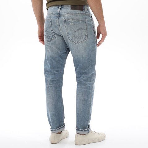 G-STAR RAW-Ανδρικό jean παντελόνι G-STAR RAW D20005.B988 A-Staq Tapered μπλε