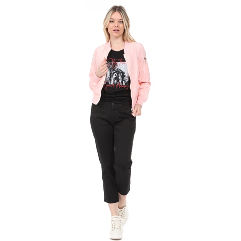 EDWARD JEANS-Γυναικείο bomber jacket EDWARD JEANS ροζ