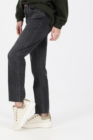 REIKO-Γυναικείο jean παντελόνι REIKO HIGH WAIST TROUSERS MILO μπλε