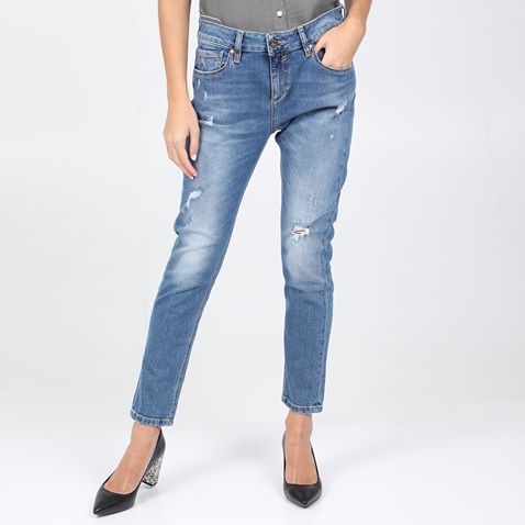 STAFF JEANS-Γυναικείο jean παντελόνι STAFF JEANS MINA μπλε