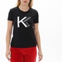 KENDALL+KYLIE-Γυναικείο t-shirt KENDALL+KYLIE KKW.1W1.016.034 ACTIVE LOGO μαύρο