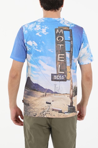 BOSS -Ανδρικό t-shirt BOSS JERSEY TeMotel μπλε