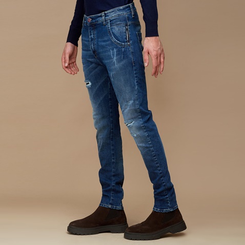 EDWARD JEANS-Ανδρικό jean παντελόνι EDWARD JEANS VOLTERO-W21 μπλε