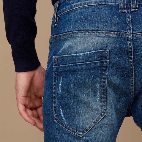 EDWARD JEANS-Ανδρικό jean παντελόνι EDWARD JEANS VOLTERO-W21 μπλε