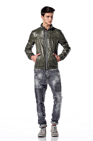 EDWARD JEANS-Ανδρικό ελαφρύ jacket EDWARD JEANS MP-N-JKT-S22-002 BLAEZ-S22 χακί