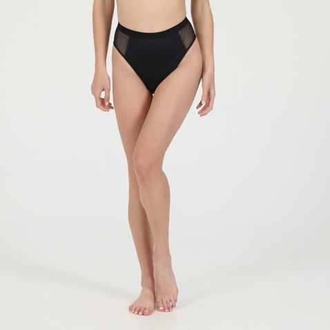 STELLA MCCARTNEY-Γυναικείο μαγιό μπικίνι slip STELLA MCCARTNEY S7B2C0760 HIGH WAIST μαύρο