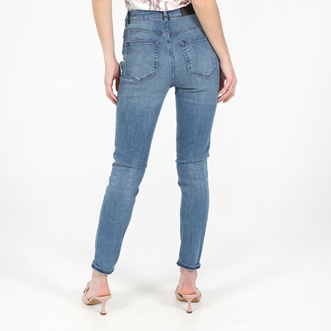 TED BAKER-Γυναικείο jean παντελόνι TED BAKER 250422 SKINNY MID WASH μπλε