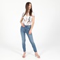 TED BAKER-Γυναικείο jean παντελόνι TED BAKER 250422 SKINNY MID WASH μπλε