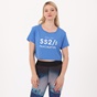 BODYTALK-Γυναικείο cropped t-shirt BODYTALK μπλε