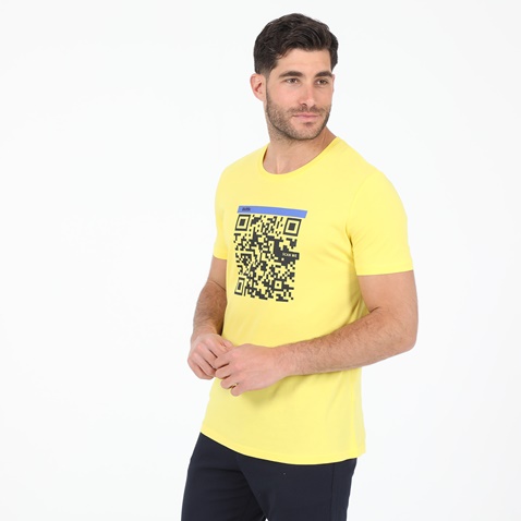 BODYTALK-Ανδρικό t-shirt BODYTALK κίτρινο