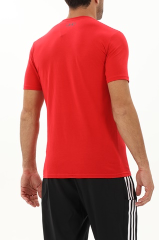 UNDER ARMOUR-Ανδρικό αθλητικό t-shirt UNDER ARMOUR 1370514 7200016520 ATH DEPT κόκκινο