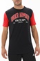 UNDER ARMOUR-Ανδρικό αθλητικό t-shirt UNDER ARMOUR 1370515 7200016530 ATH DEPT CLRBLK μαύρο κόκκινο