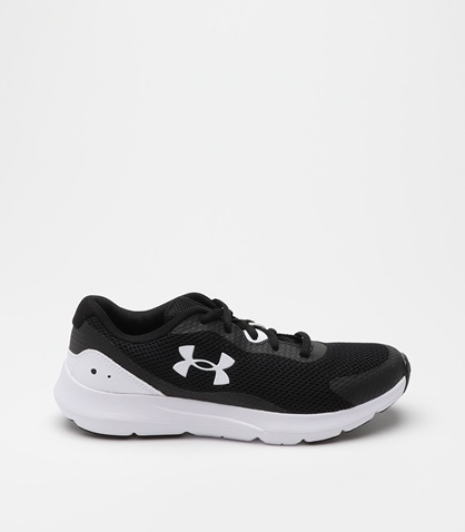 UNDER ARMOUR-Παιδικά παπούτσια running UNDER ARMOUR 3024989 BGS Surge 3 ασπρόμαυρα