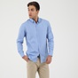 DIRTY LAUNDRY-Ανδρικό πουκάμισο DIRTY LAUNDRY DLMS0120F BUTTON DOWN μπλε